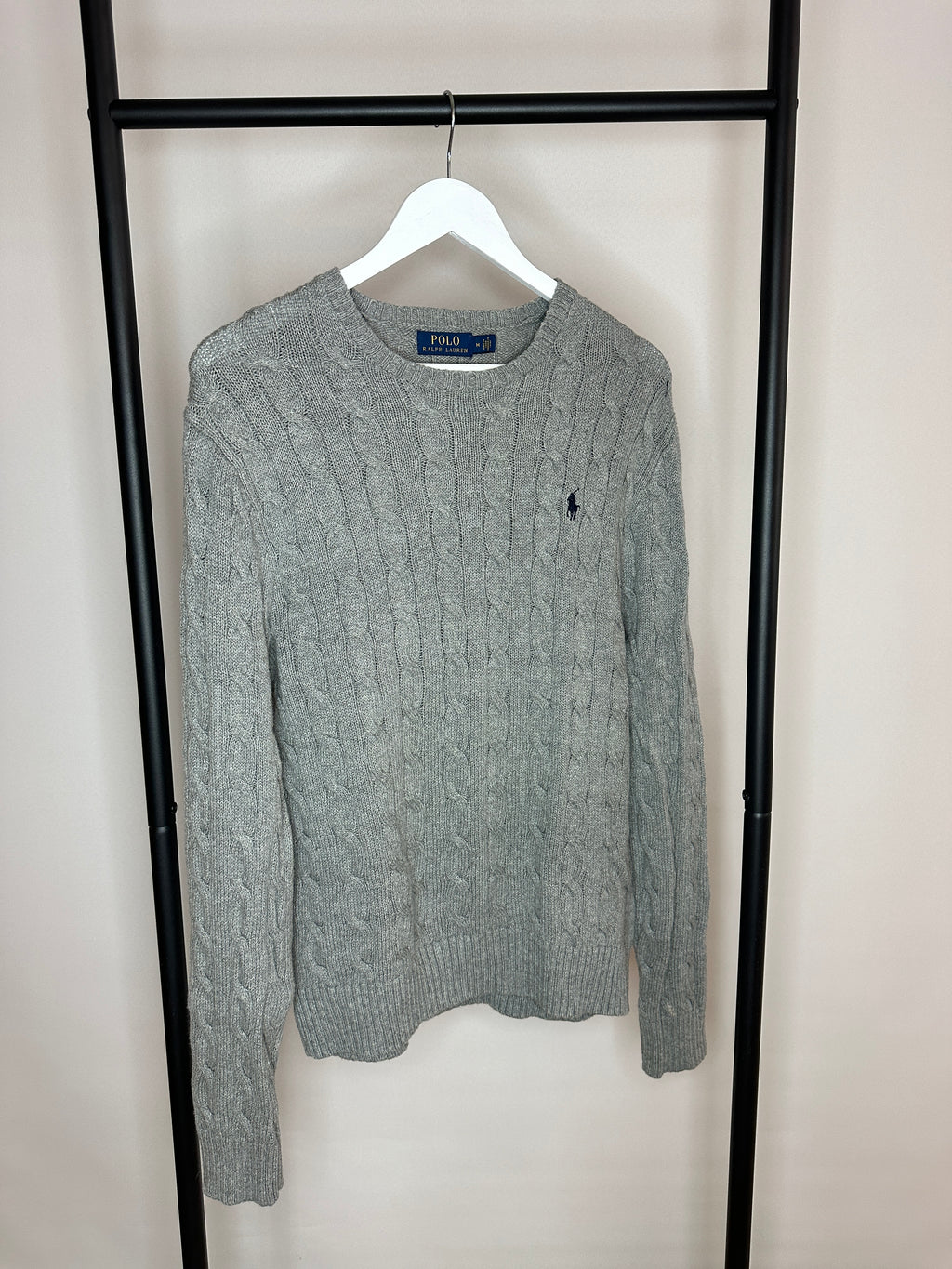 Ralph Lauren Cable Crewneck - Grå